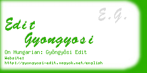 edit gyongyosi business card